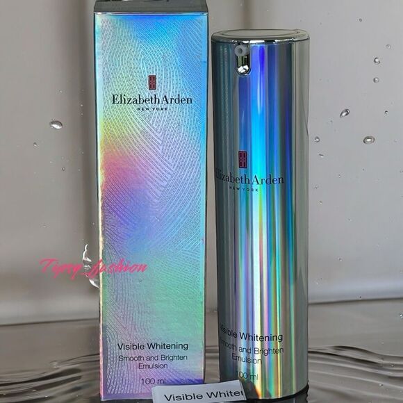 ELIZABETH ARDEN VISIBLE WHITENING SMOOTH AND BRIGHTEN EMULSION 100ML NIB - Picture 1 of 3